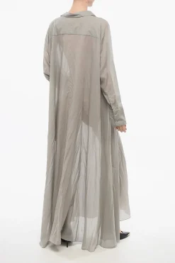 Clearance Chemisier Svasato con Abottonatura Nascosta Donna Vestiti