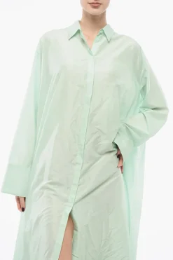 New Chemisier Svasato con Abottonatura Nascosta Donna Vestiti