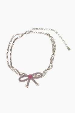 Choker a Catena con Fiocco in Strass>Dsquared2 Fashion