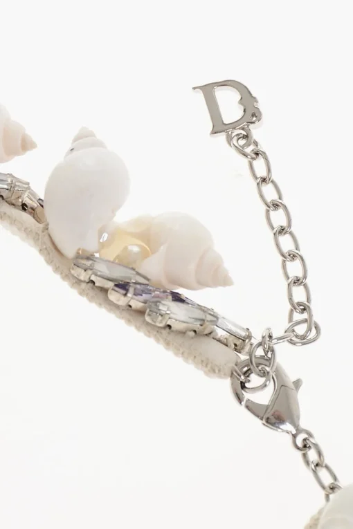 Online Choker Impreziosito da Conchiglie e Strass Donna Gioielli