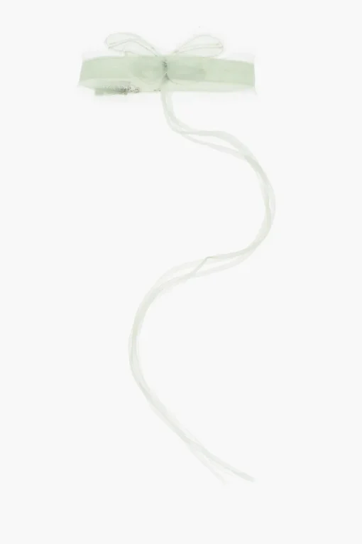 Choker in Organza a Tinta Unita con Dettaglio Farfalla>Dsquared2 Discount