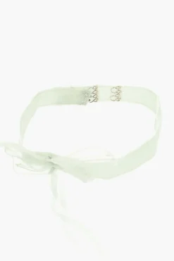 Choker in Organza a Tinta Unita con Dettaglio Farfalla></noscript>Dsquared2 Discount