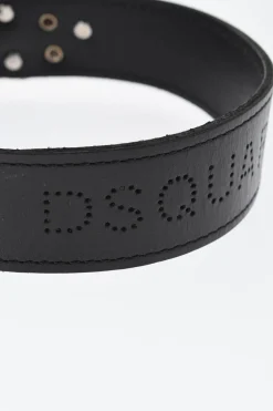 Sale Choker In Pelle con Borchie e Dettagli in Foulard Donna Gioielli