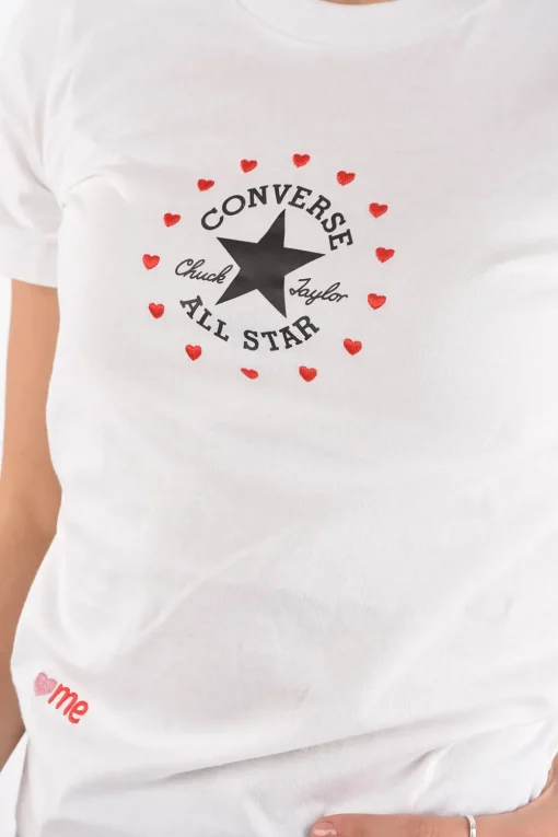 CHUCK TAYLOR ALL STAR T-shirt Girocollo con Ricamo>Converse Outlet