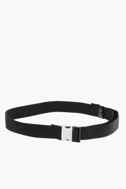 Best Cintura a Nastro con Logo in Lettering 35mm Uomo Cinture