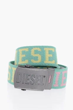 Cintura BONNY in Tessuto con Logo Ricamato 30mm>Diesel Kids Sale