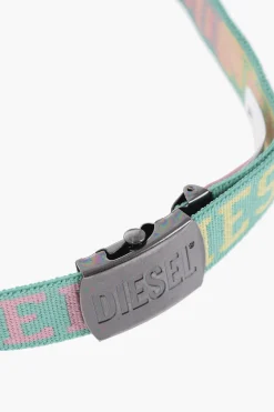 Cintura BONNY in Tessuto con Logo Ricamato 30mm></noscript>Diesel Kids Sale
