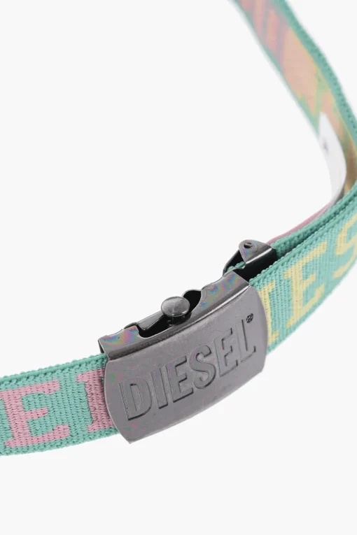 Cintura BONNY in Tessuto con Logo Ricamato 30mm>Diesel Kids Sale