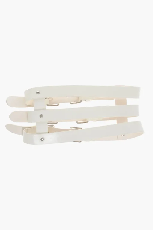 Cintura Bustier TRIPLE in Pelle 150mm>Dsquared2 Sale