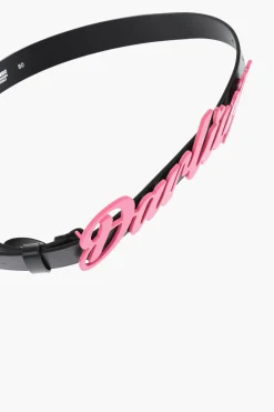 Hot Cintura DARLING in Pelle con Fibbia in Lettering Smaltata 30mm Donna Cinture