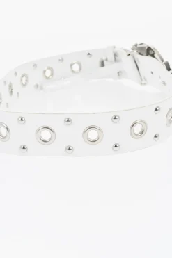 Cintura Grommet in Pelle con Borchie 40mm></noscript>Dsquared2 Outlet