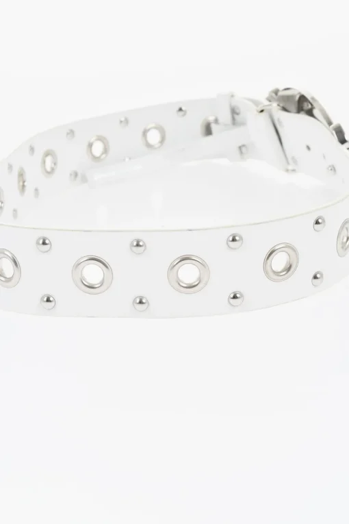 Cintura Grommet in Pelle con Borchie 40mm>Dsquared2 Outlet