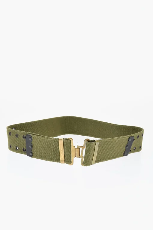 Cintura Grommet in Tessuto con Dettagli Dorati 55mm>Dsquared2 Fashion