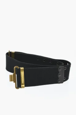 Cintura Grommet in Tessuto con Dettagli Dorati 55mm>Dsquared2 Online