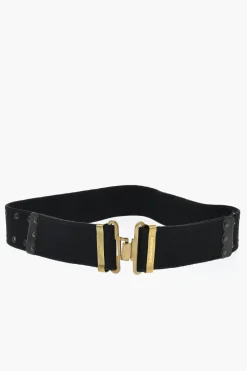 Cintura Grommet in Tessuto con Dettagli Dorati 55mm>Dsquared2 Online