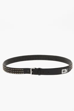 Outlet Cintura ICON in Pelle Borchiata 30mm Uomo Cinture