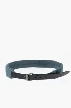 Discount Cintura Imbottita con Dettagli in Pelle Uomo Cinture