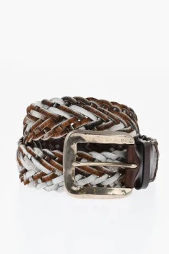 Cintura in Cavallino Intrecciata 40mm>Dsquared2 Sale