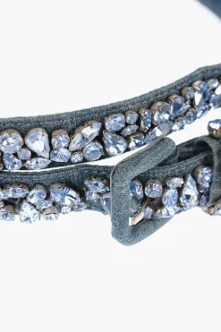 Cintura in Denim con Gioielli All-Over 25mm></noscript>Ermanno Scervino Best