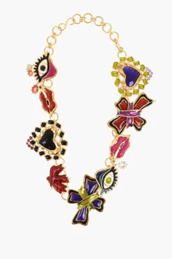 Cintura In Metallo Effetto Dorato con Charms 80mm>Dsquared2 Discount