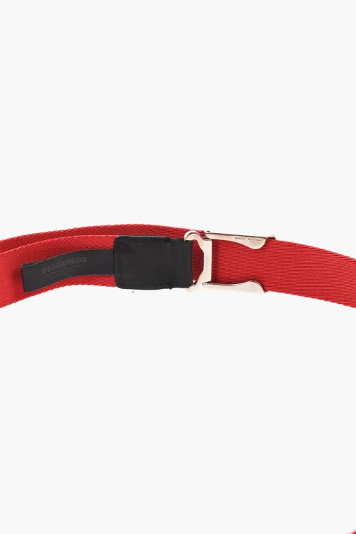 Discount Cintura in Nylon a Tinta Unita con Fibbia Military 30mm Uomo Cinture