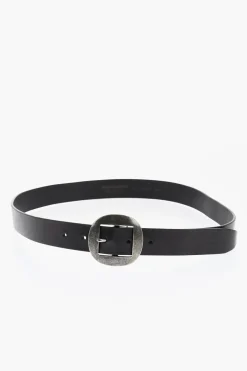 Cintura in Pelle a Tinta Unita 30mm>Dsquared2 Discount