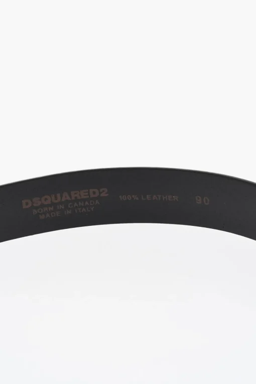 Cintura in Pelle a Tinta Unita 30mm>Dsquared2 Discount