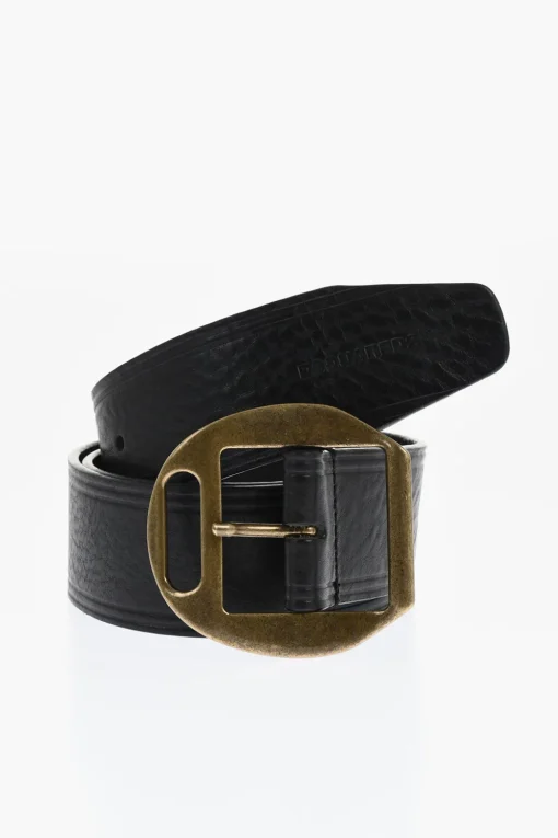 Cintura in Pelle a Tinta Unita 45mm>Dsquared2 Hot