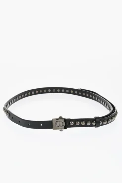 Fashion Cintura In Pelle con Borchie 20mm Donna Cinture