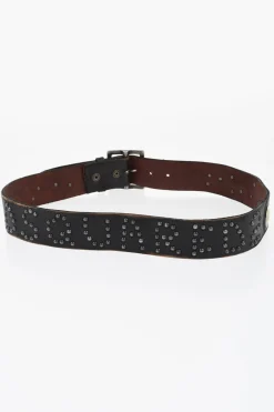 Cintura in Pelle con Borchie e Decorazioni in Metallo 40mm></noscript>Dsquared2 Clearance