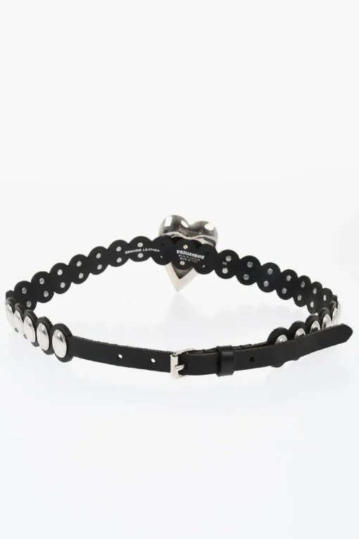 Clearance Cintura in Pelle con Dettagli in Metallo 30mm Donna Cinture