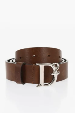 Cintura in Pelle con Fibbia in Metallo Logata 30mm></noscript>Dsquared2 Online