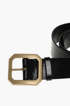 Cintura in Pelle con Fibbia in Ottone 40mm>Dsquared2 New