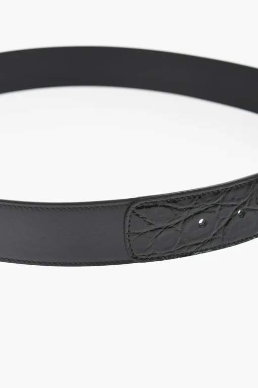 Cintura In Pelle con Fibbia Monogram 40mm>Gucci Clearance