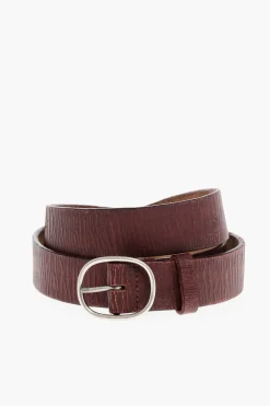 Discount Cintura in Pelle Effetto Vintage 30mm Donna Cinture