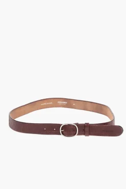 Discount Cintura in Pelle Effetto Vintage 30mm Donna Cinture