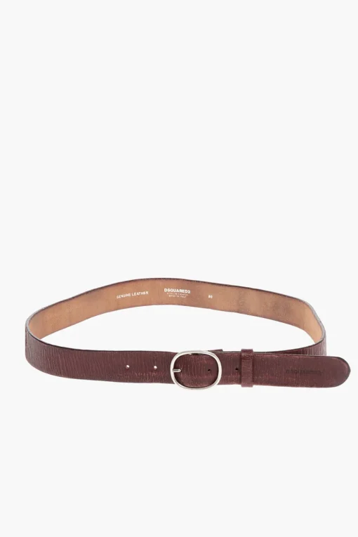 Discount Cintura in Pelle Effetto Vintage 30mm Donna Cinture