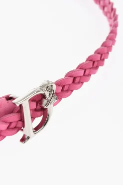 Cintura in Pelle Intrecciata con Fibbia Logata 15mm></noscript>Dsquared2 Fashion