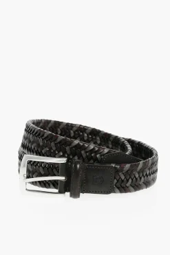 Cintura in Pelle Intrecciata 30mm>Corneliani Clearance