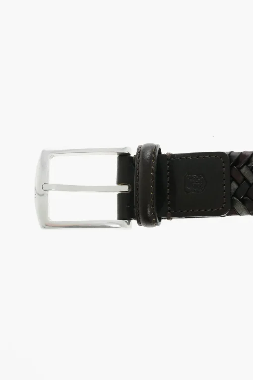 Cintura in Pelle Intrecciata 30mm>Corneliani Clearance