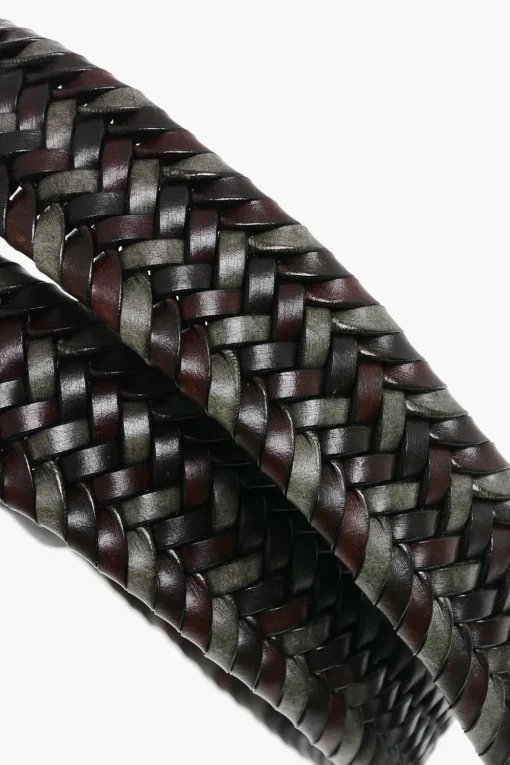 Cintura in Pelle Intrecciata 30mm>Corneliani Clearance