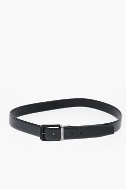 Clearance Cintura in Pelle Reversibile 35mm Uomo Cinture
