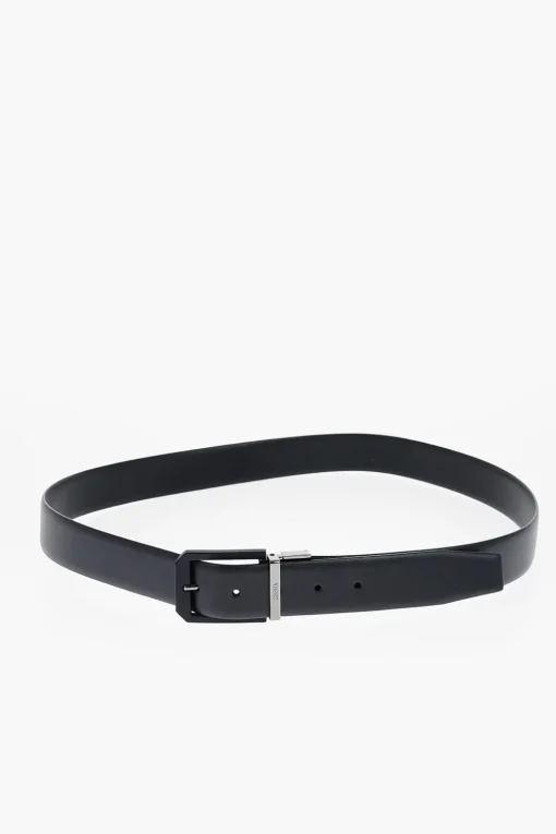Clearance Cintura in Pelle Reversibile 35mm Uomo Cinture
