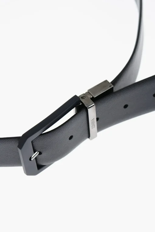 Clearance Cintura in Pelle Reversibile 35mm Uomo Cinture