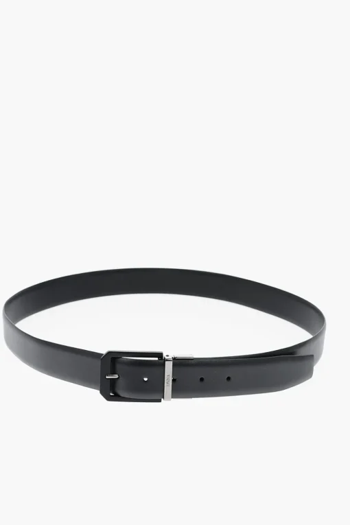 Online Cintura in Pelle Reversibile 35mm Uomo Cinture