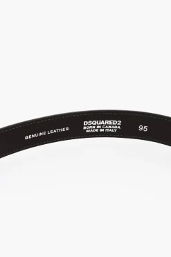 Cintura in Pelle Spazzolata a Tinta Unita 25mm></noscript>Dsquared2 Sale