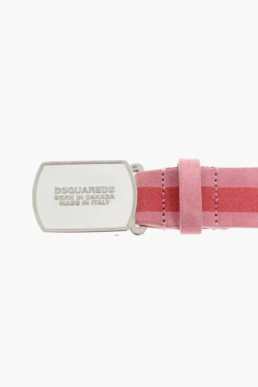 Cintura in Suede Bicolore 30mm>Dsquared2 Online