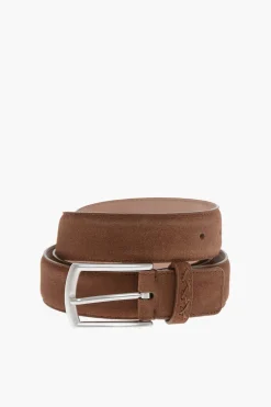 Cintura in Suede con Fibbia in Metallo>Ermenegildo Zegna Discount