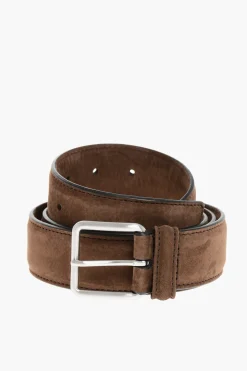 Online Cintura in Suede 30mm Uomo Cinture
