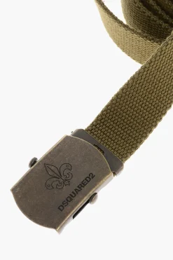 Cintura in Tessuto con Fibbia Safety 30mm>Dsquared2 Hot